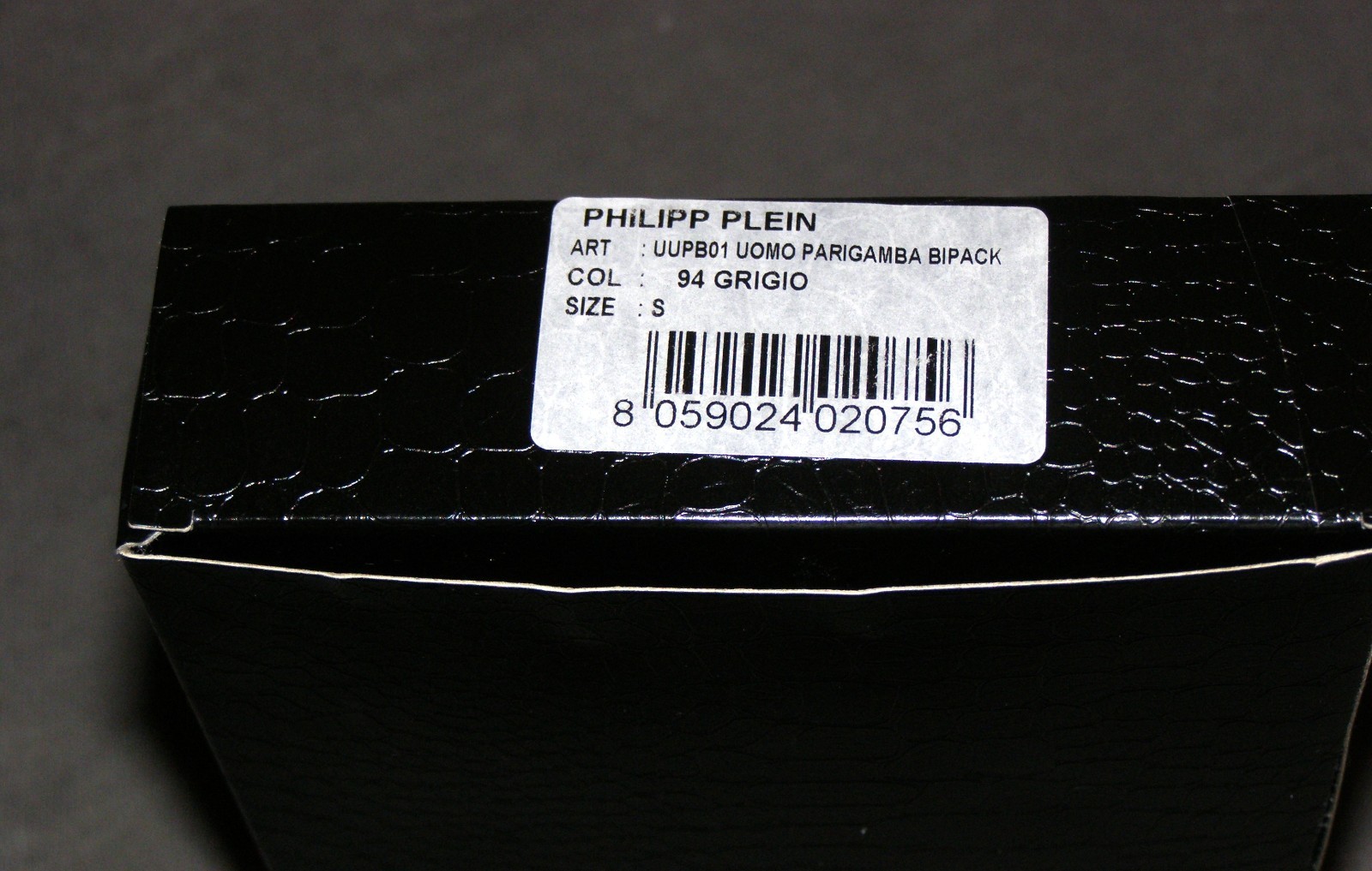 PHILIPP PLEIN Exclusive Luxury Underwear, 2 Pack Skull, GREY, Size S – NEW