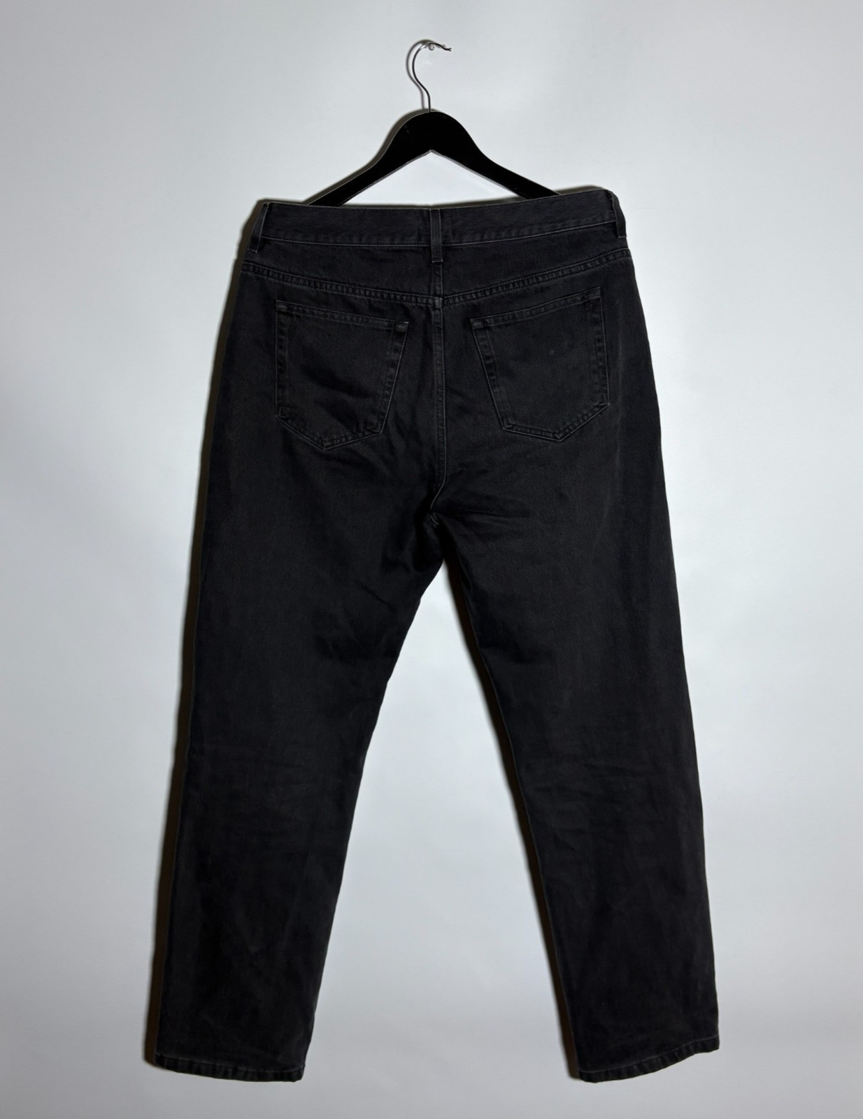 ASKET The Loose Jeans Organic Cotton Denim Baggy Size 32 x 32 Stone Washed Black