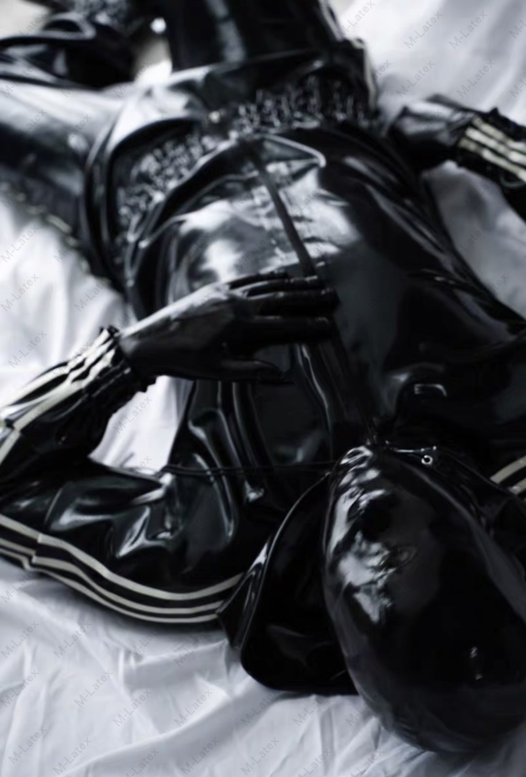 Latex Gummi Rubber Outfits jogging coat jacket hoodie pants hat customized #1240