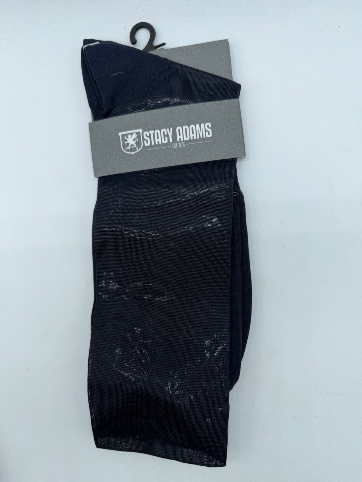 NEW ONE PAIR STACY ADAMS MENS SILKY NYLON VER THE CALF SOCKS SHOE SIZE 6-12.5