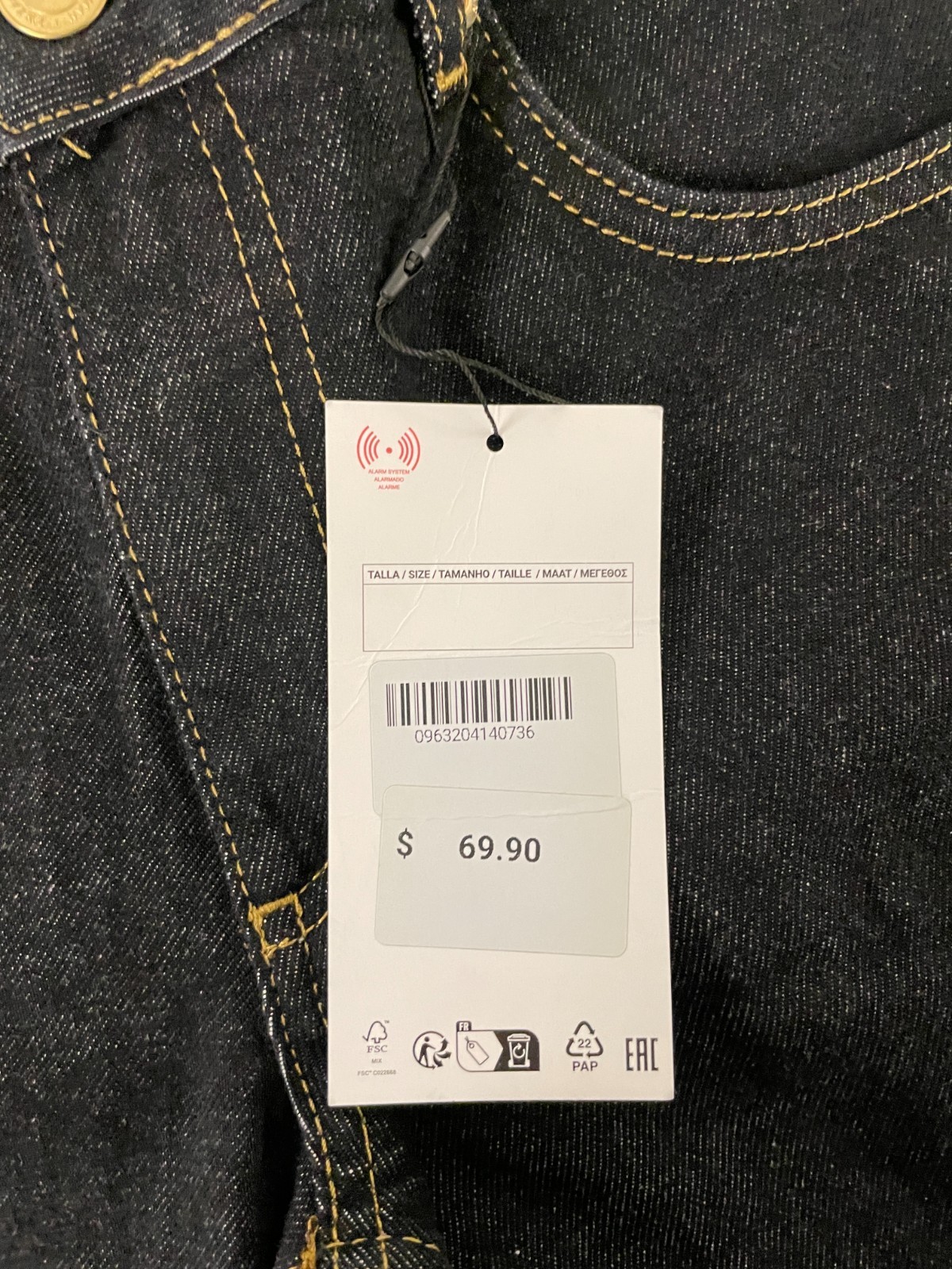 Zara Womens Jeans EU 36 US 4 Blue Low Rise Wide Leg Relaxed Fit 9632/041 NWT