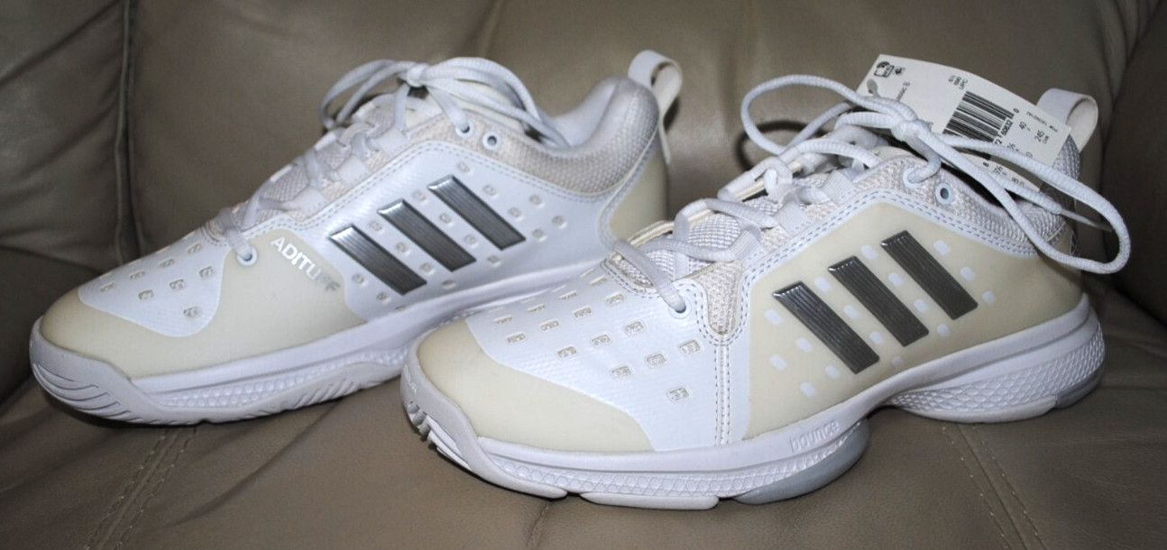 ADIDAS BARRICADE CLASSIC B TENNIS SHOES, SIZE 8 US, 6.5 UK, 40 EUR, NEW- TAGS