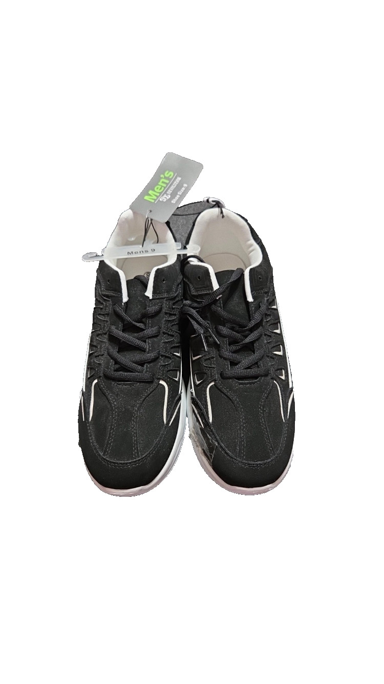 OT Revolution Mens Size 8 Black Athletic Sneakers Lace Up Running Shoes