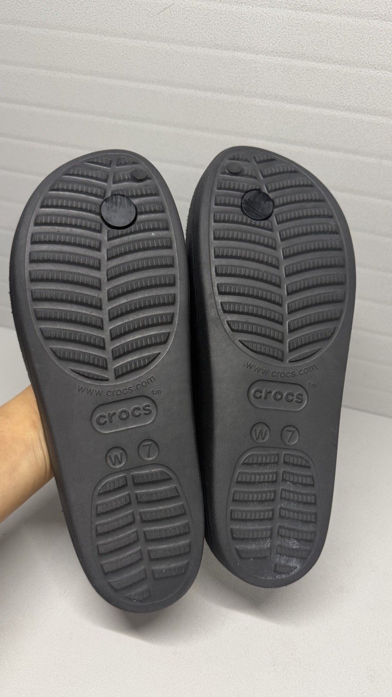 EXCELLENT CONDTN-CROCS Baya II Flip Flops Slide Sandals Black Size 7 ($40)