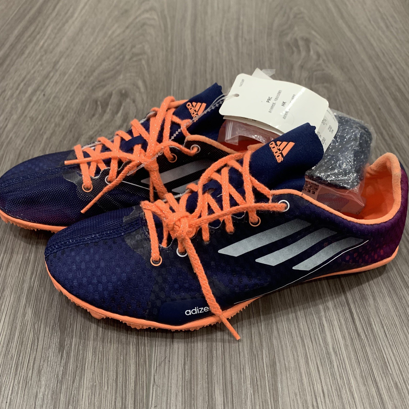 ADIDAS Adizero Ambition 2 Purple/Orange Women 6 Track & Field Spikes No Spikes