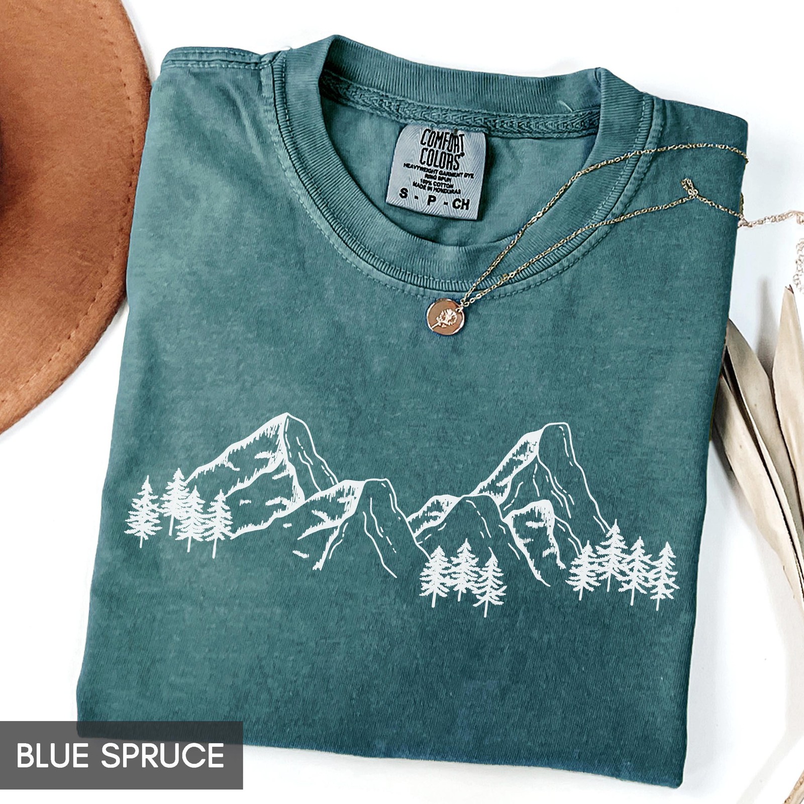 Comfort Colors Mountain Shirt Nature Gift Hiking Shirt for women or men