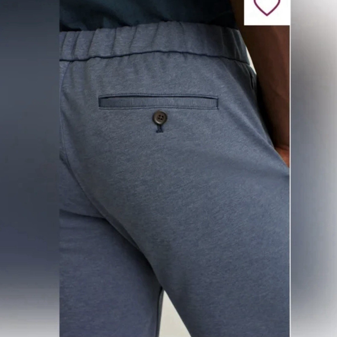Bonobos Men’s The All-Week Flex Pants Large Heather Steel Blue Work Weekend