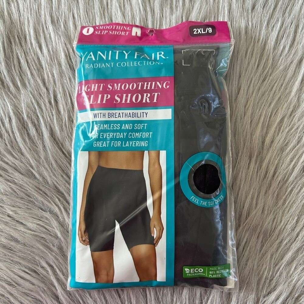 Vanity Fair Radiant Collection Light Smoothing Slip Short Womens Size 2XL/9