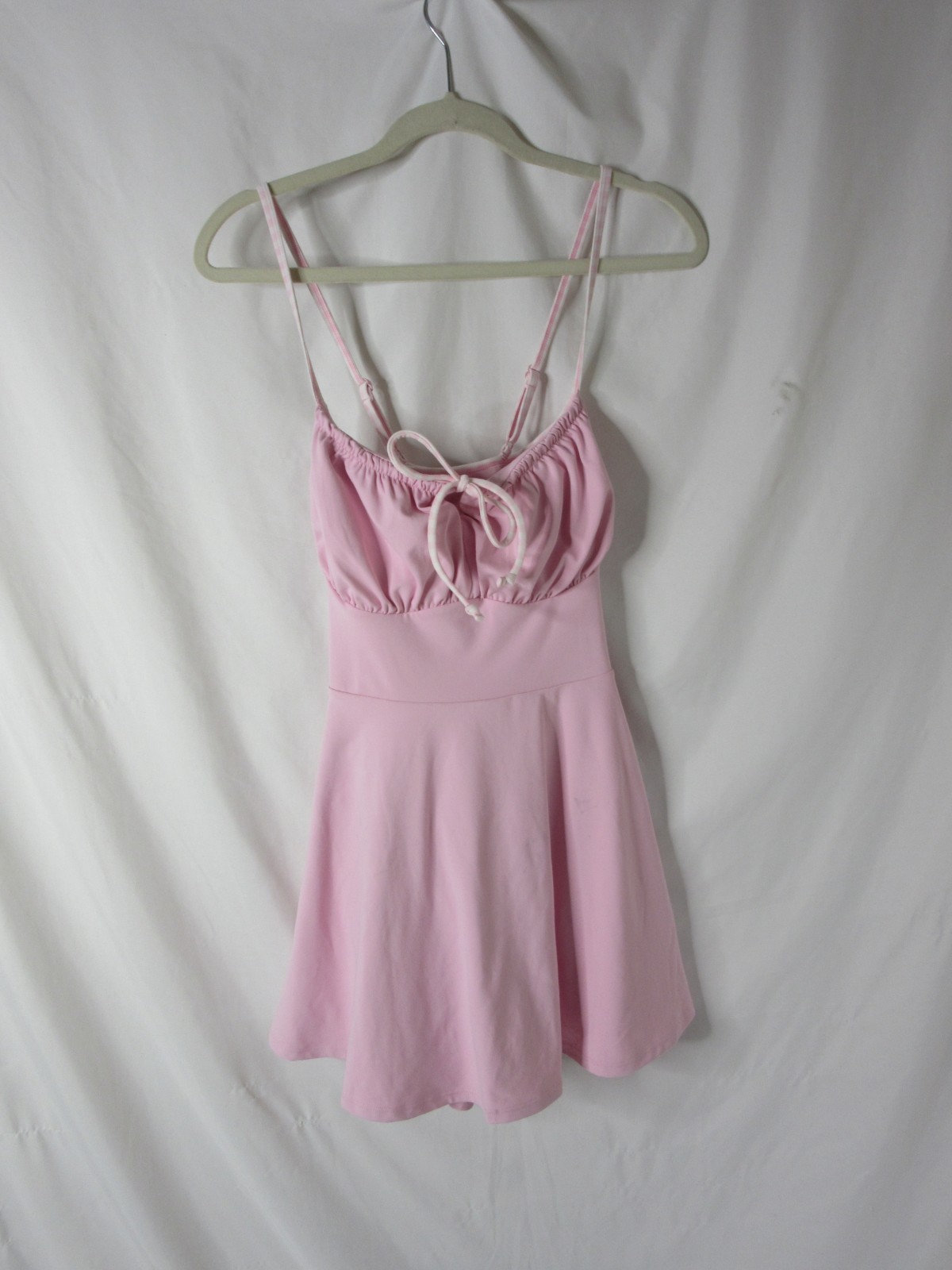 Blogilates Tie Front Twirl Active Dress Light Pink *read details* Size Large NWT