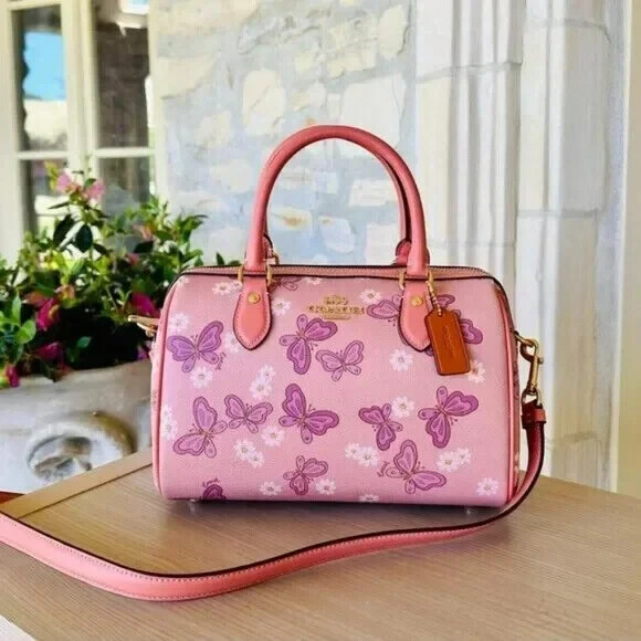 Coach Rowan Butterfly Leather Satchel Handbag/Wallet option NWT Authentic