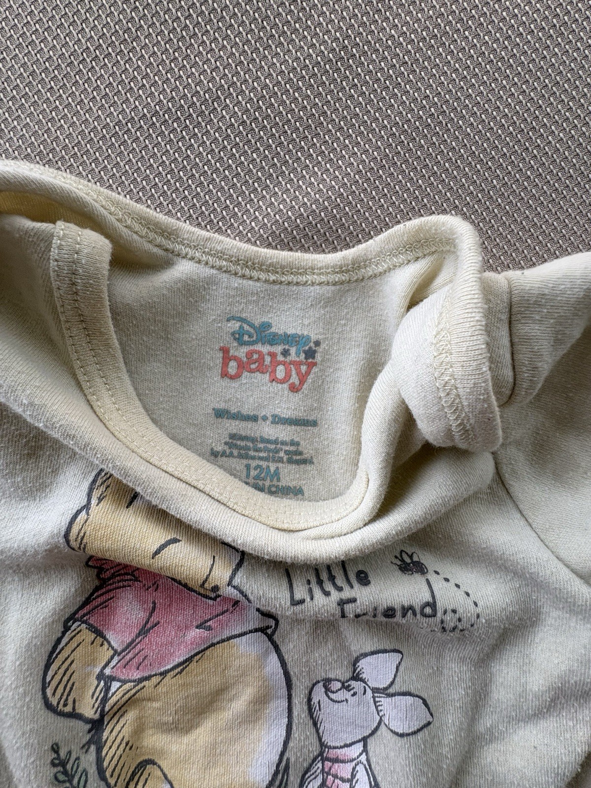 Disney Baby 12M Bodysuit Bundle Bambi Winnie The Pooh Piglet Cute Infant Set