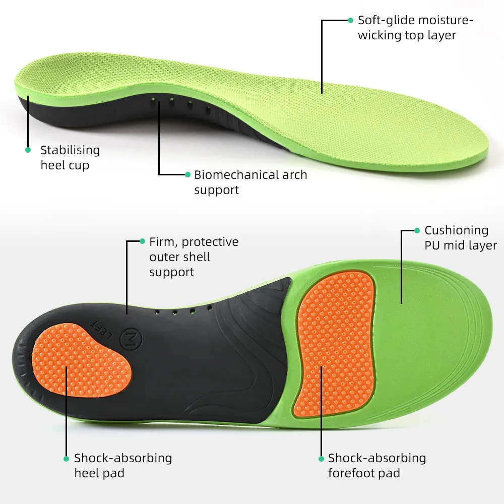 Orthopedic Insoles Sport Shoes Sole For feet Arch Foot Pad X/O Type Leg Correcti