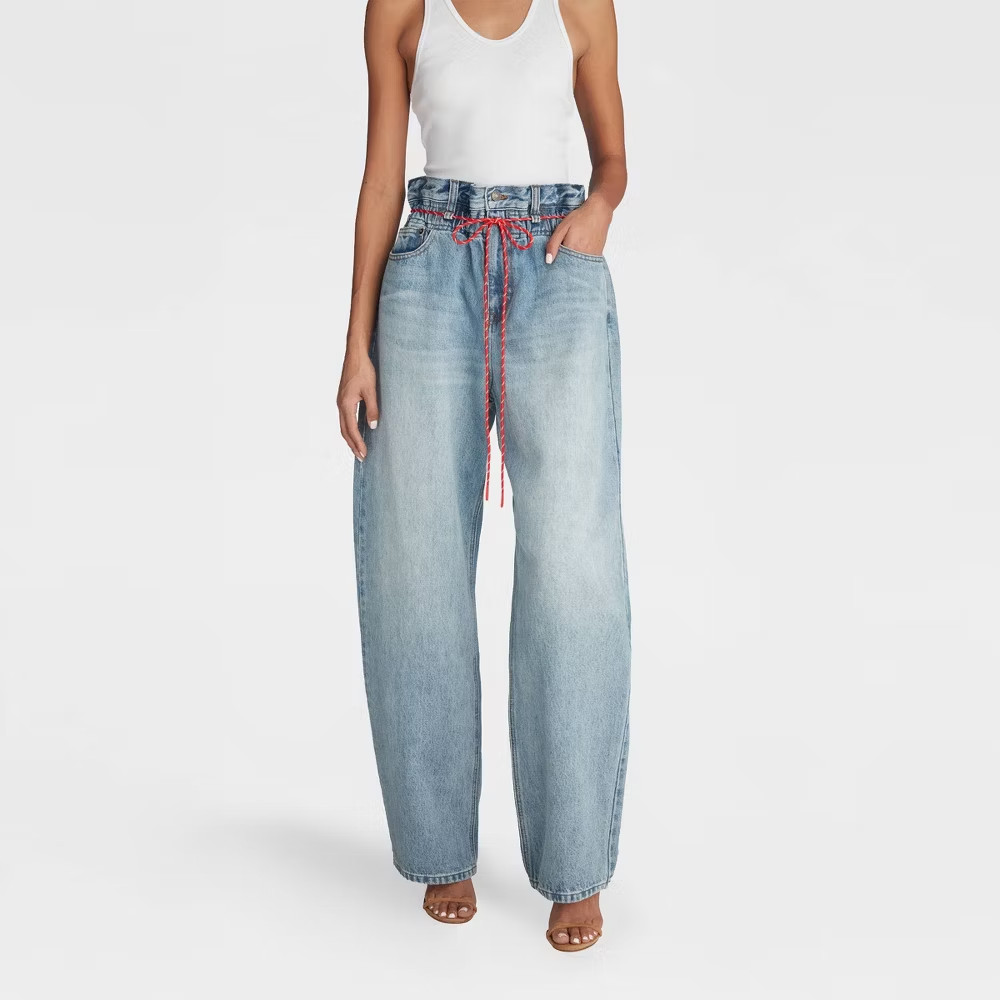 KBB by KAHLANA Women Barrel Leg ‘The Paper Bag Jean’