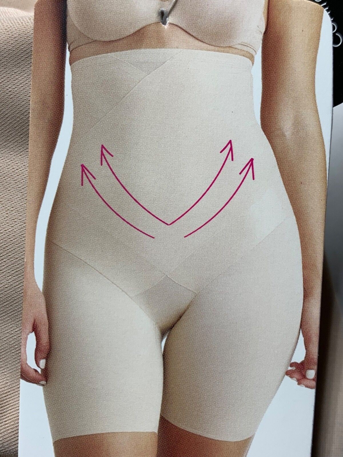 TC Fine Intimates Shapewear High Waist Thigh Slimmer Size 2X Nude Extra Firm NWT