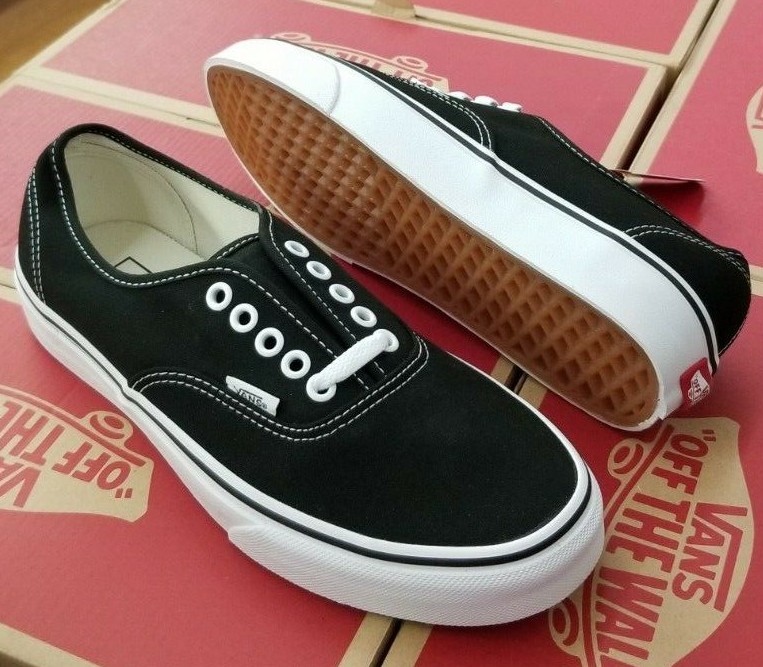 VANS AUTHENTIC CANVAS MEN’S BLACK / WHITE VN000EE3BLK