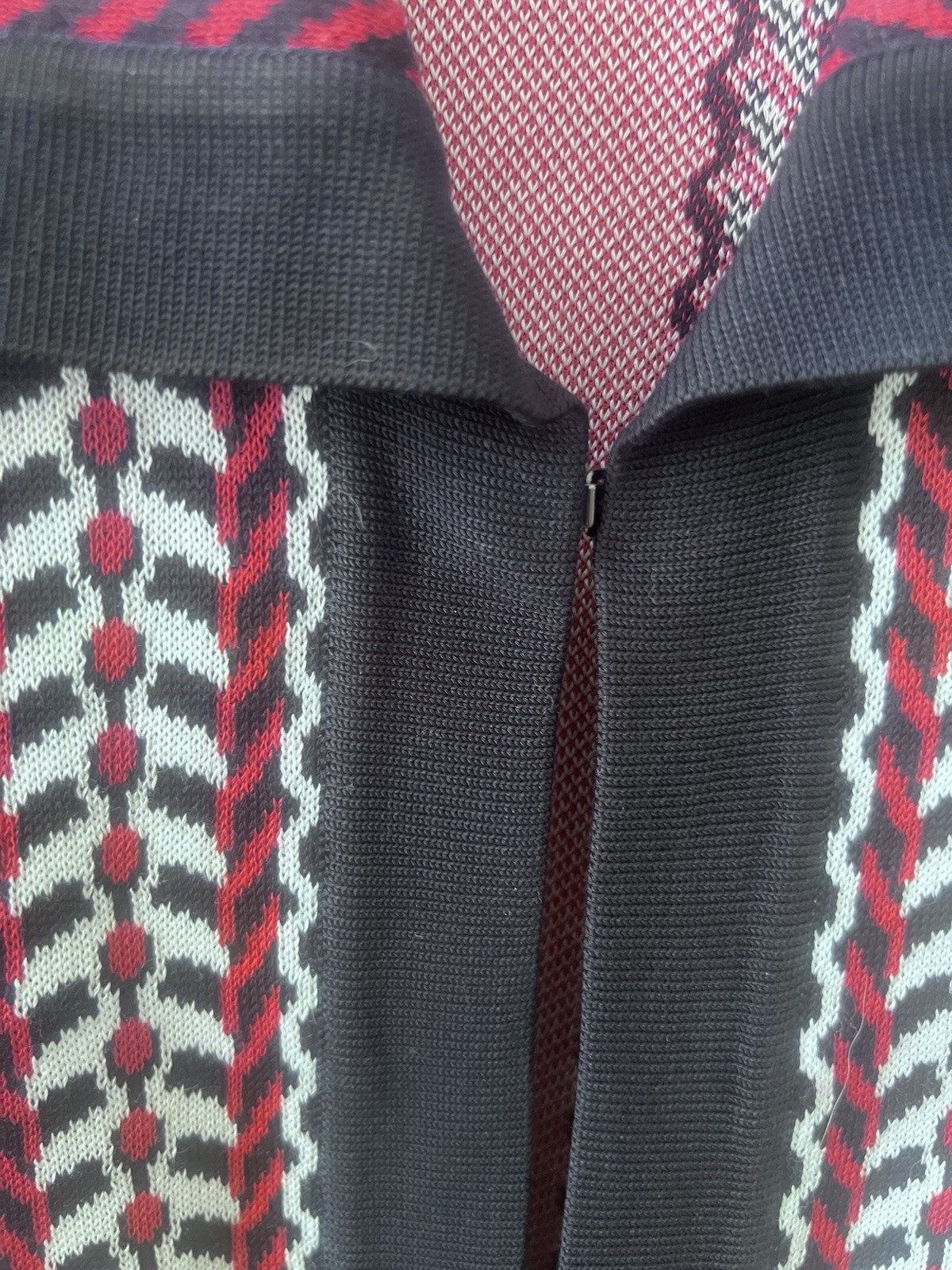 Ming Wang Women’s Multicolor Geometric Stripe Long Sleeve Cardigan-Jacket Size S