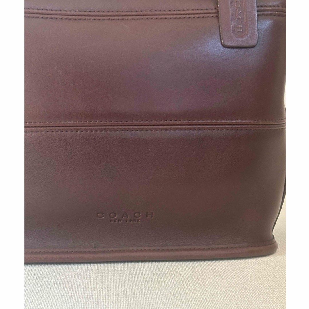 Vintage Coach Leather Shoulder Bag Brown 29.5cm 11.6in Glove Leather USA