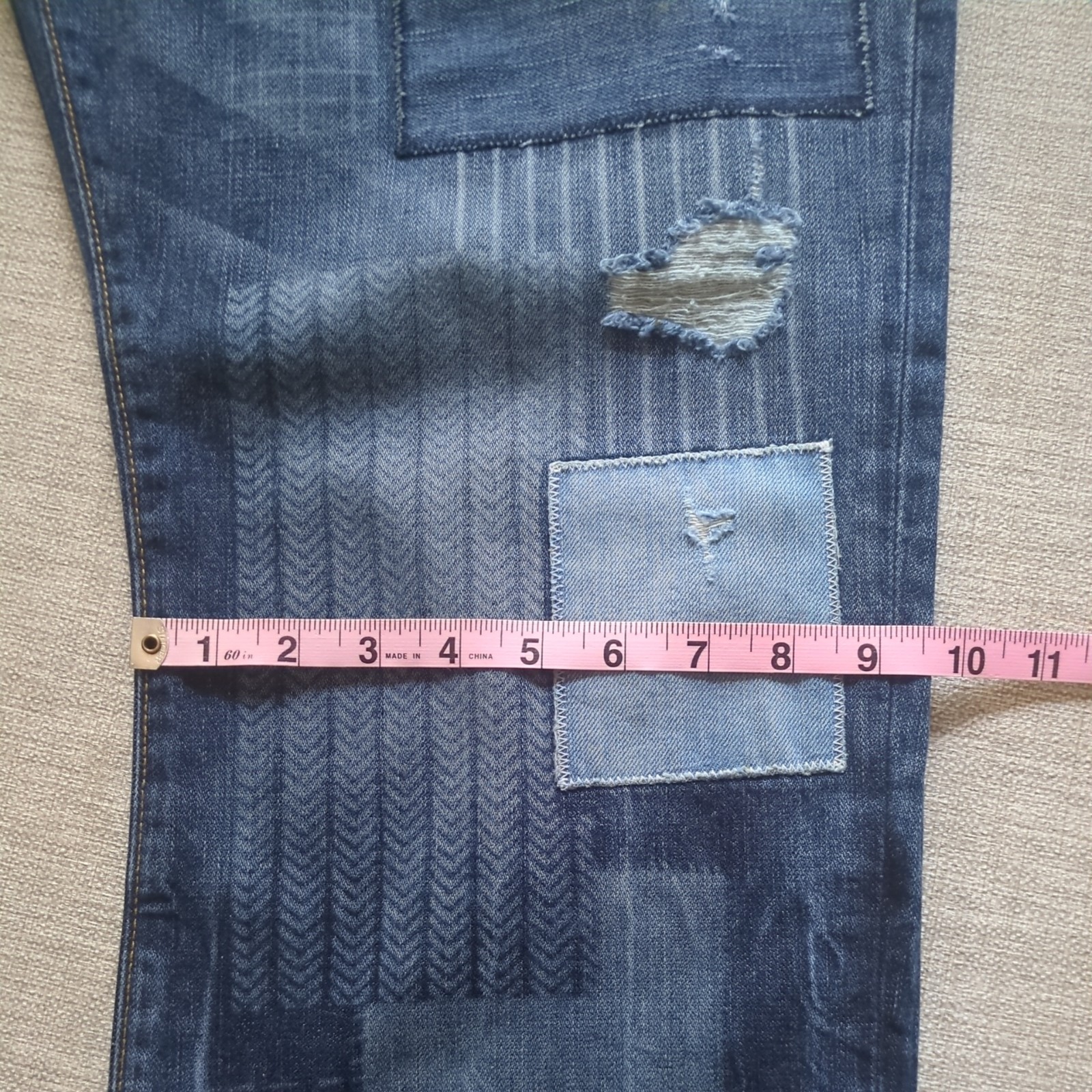 True Religion Ricky Relaxed Straight Y2K Men’s Patchwork Made in the USA 40×34