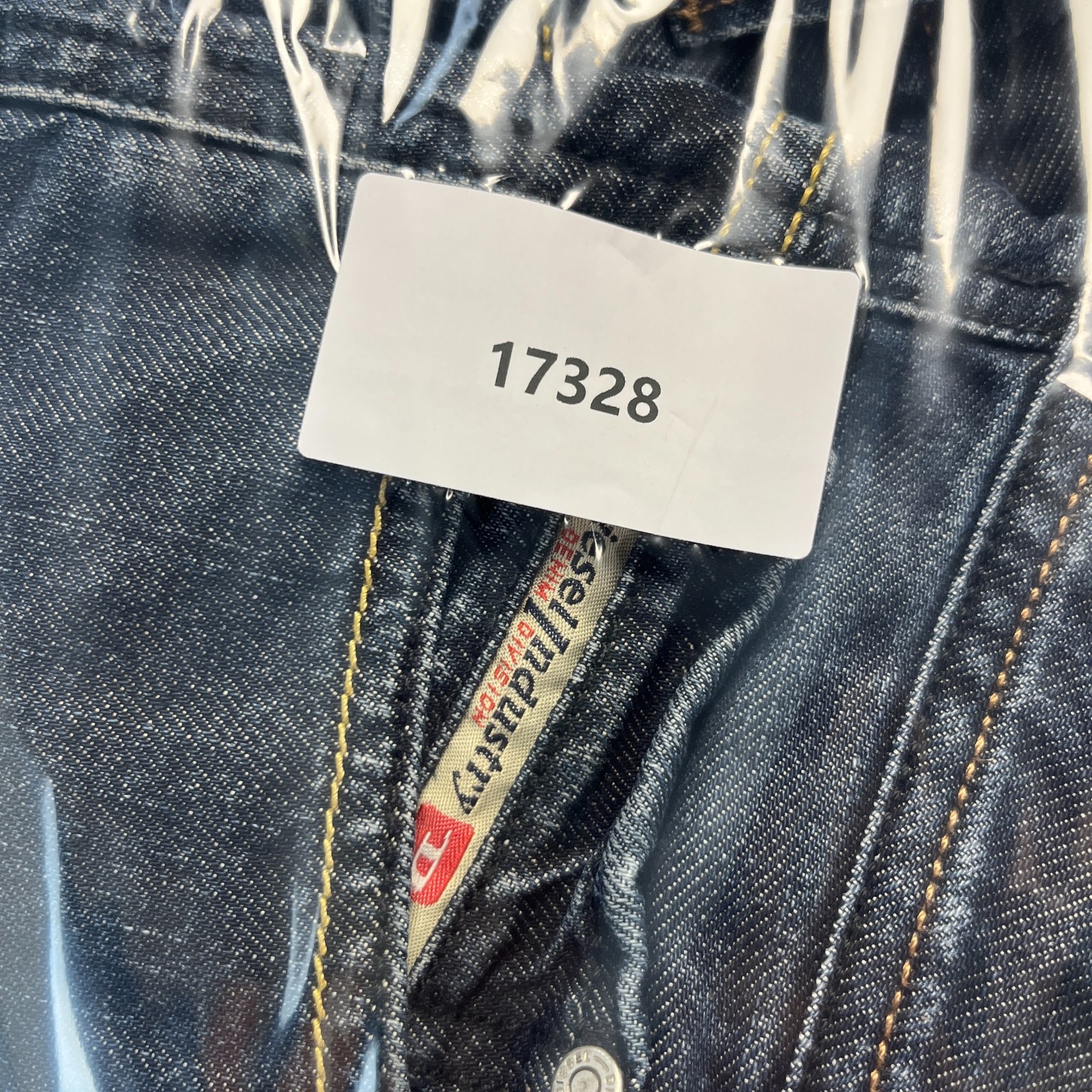 Diesel Viker Mens Jeans Straight 29 30 Dark Wash Blue Cotton Regular Fit