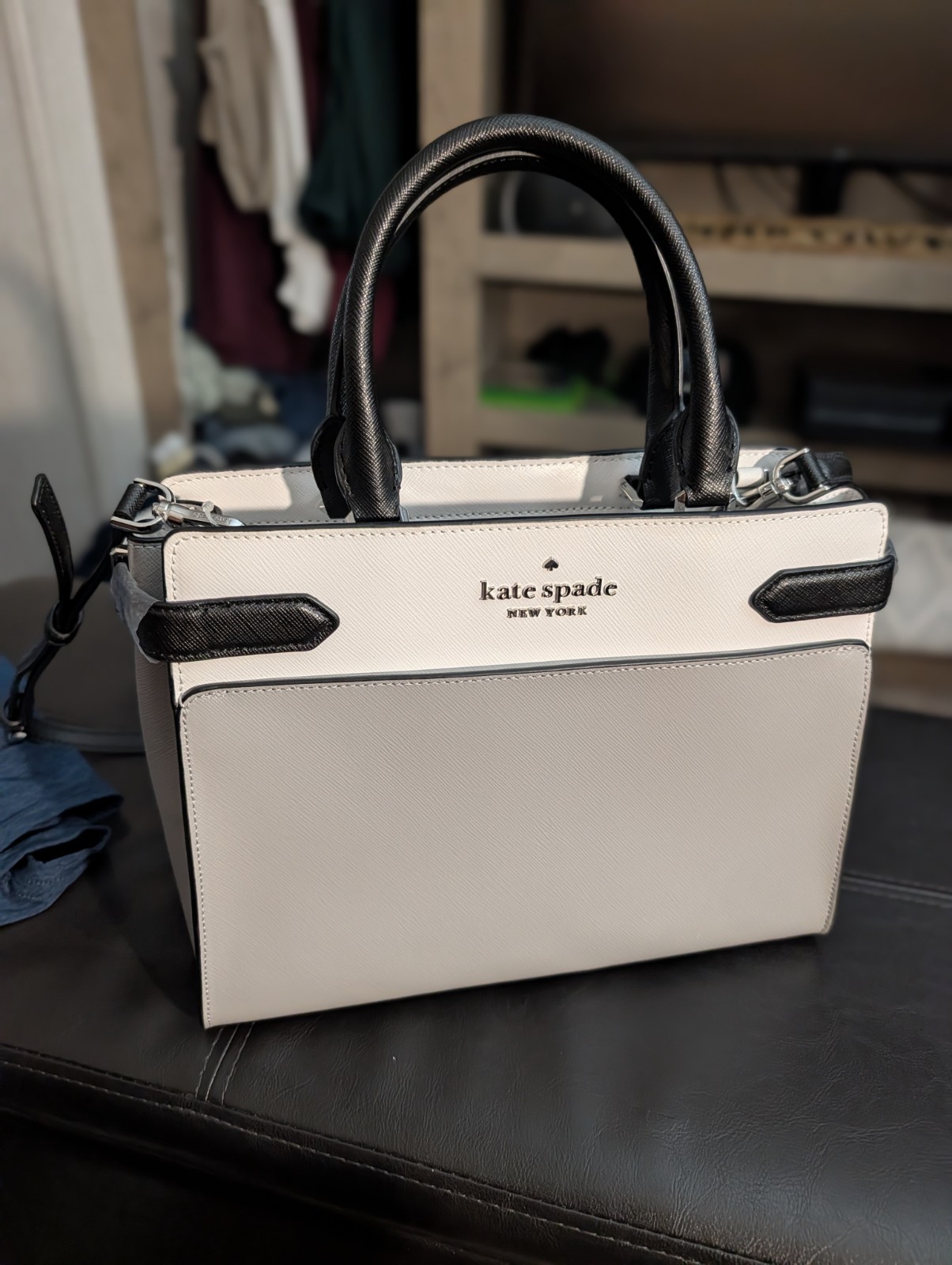 Kate Spade New York Staci Tricolor Handbag – Nimbus Gray New With Tags