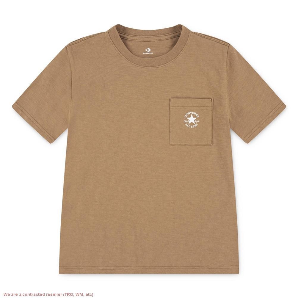 Converse Boys’ Short Sleeve Pocket Logo T-Shirt – Tan M *SEE DEAL!!!*
