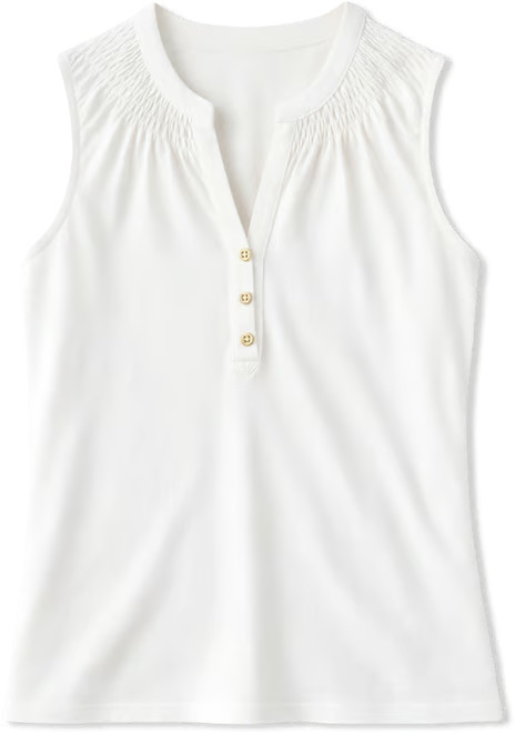 Lilly Pulitzer White Essie Sleeveless Knit Top; XXS