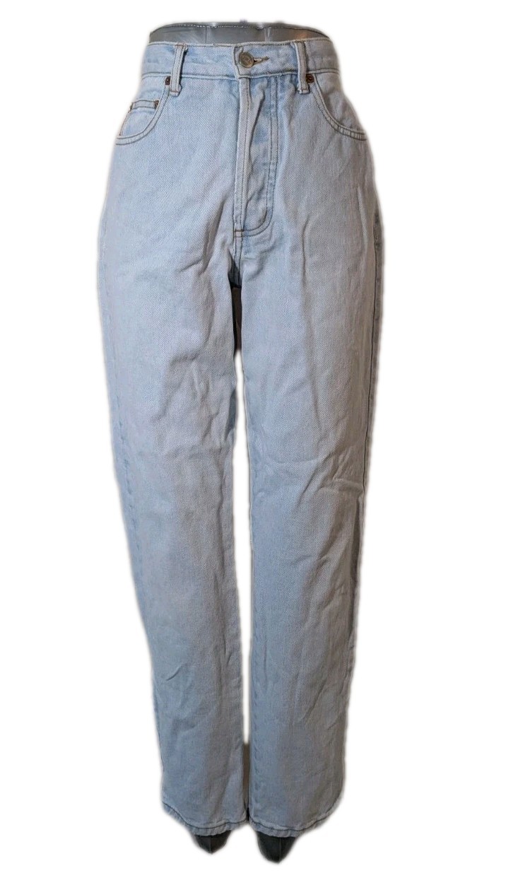 Vintage Y2K Bongo Women’s High Waisted Straight Leg Light Wash Jeans 25″ Waist