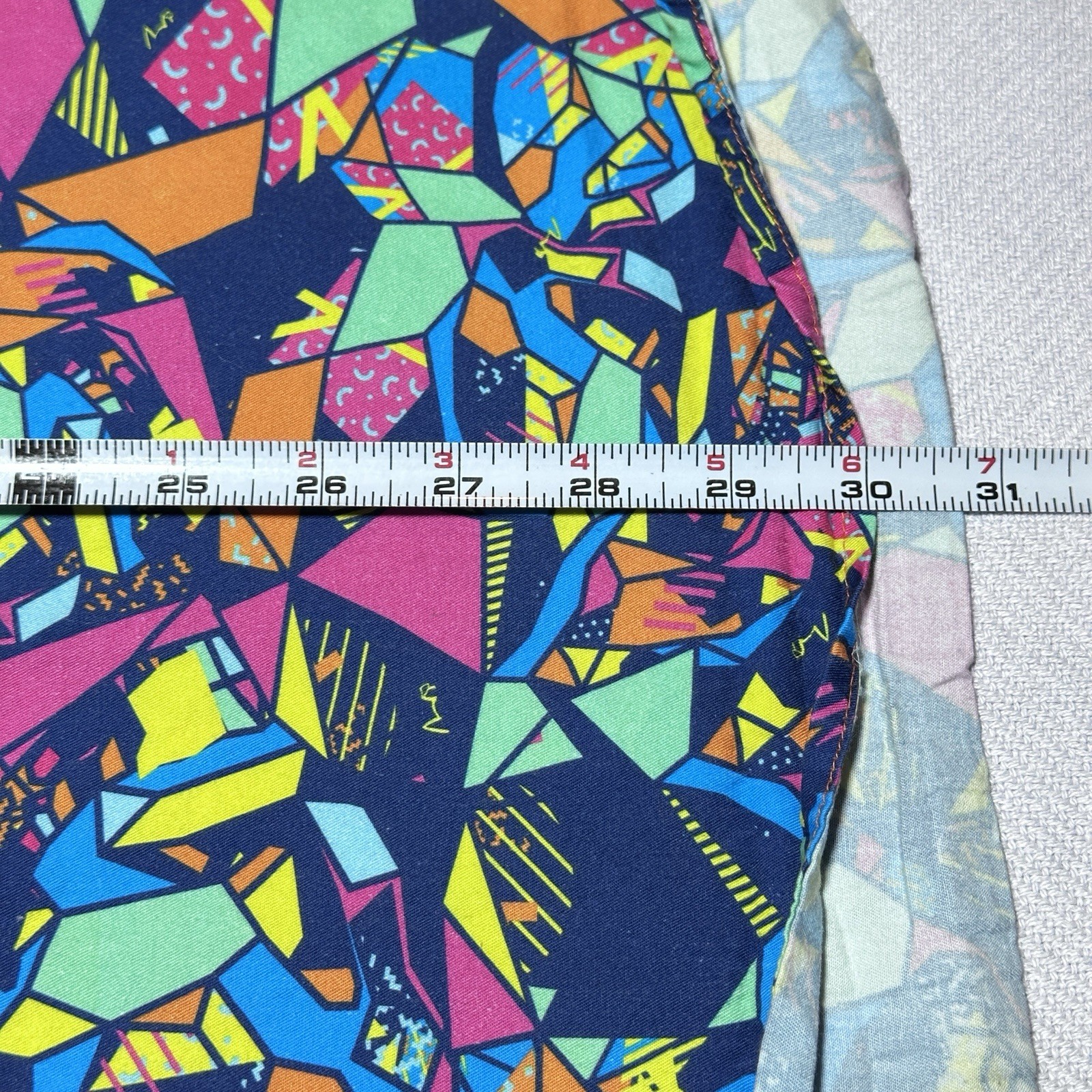 TradeMutt Work Shirt Mens 2XL Quilpie Shire Geometric Pattern Half Button Hi-Vis