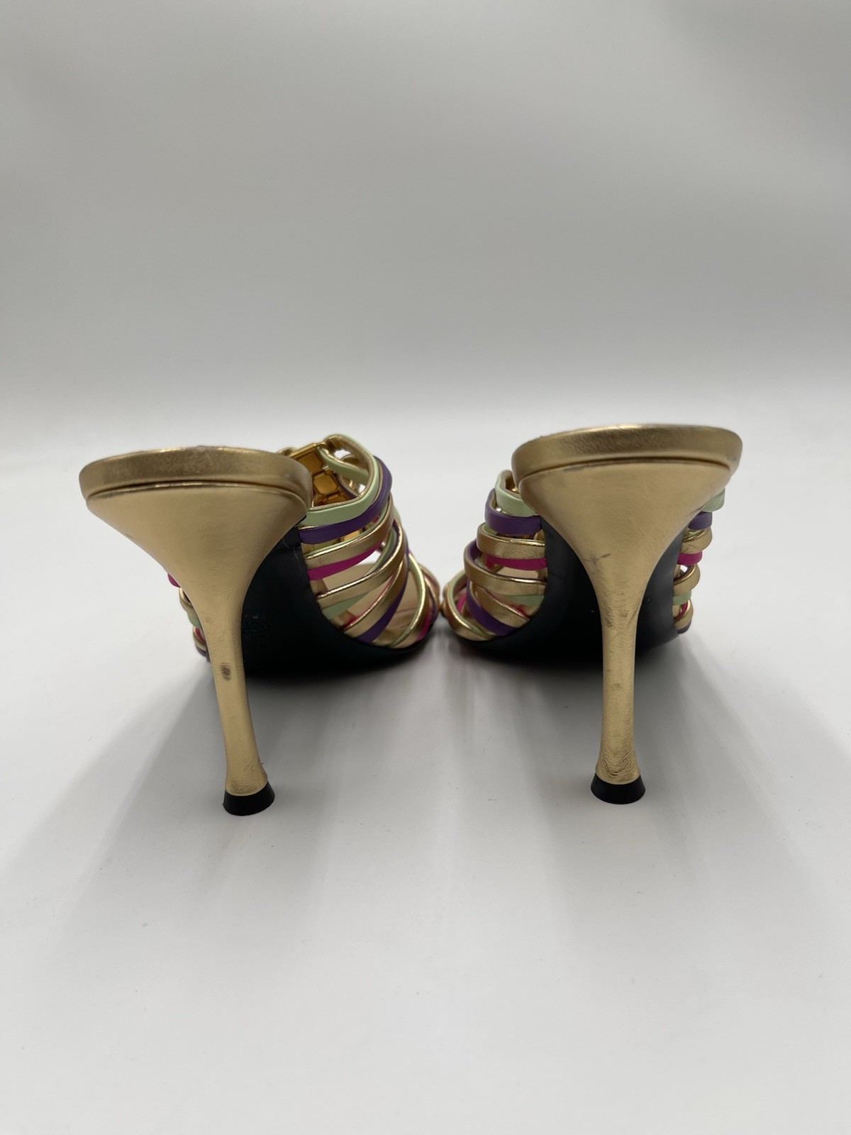 Valentino Garavani ‘Rockstud’ 100mm strappy mules Heels Size 36.5