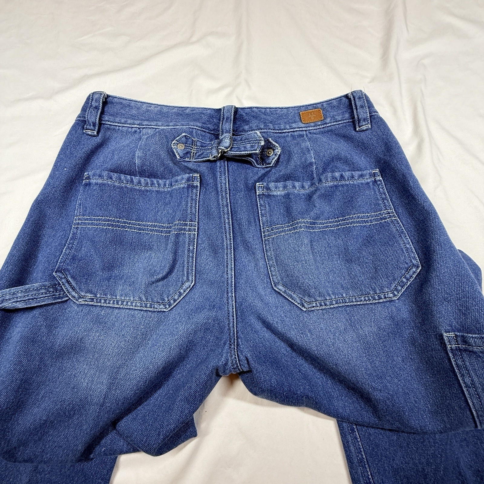 LL Bean Women’s Signature Super Soft High Rise Strt Leg Carpenter 8 Button Fly
