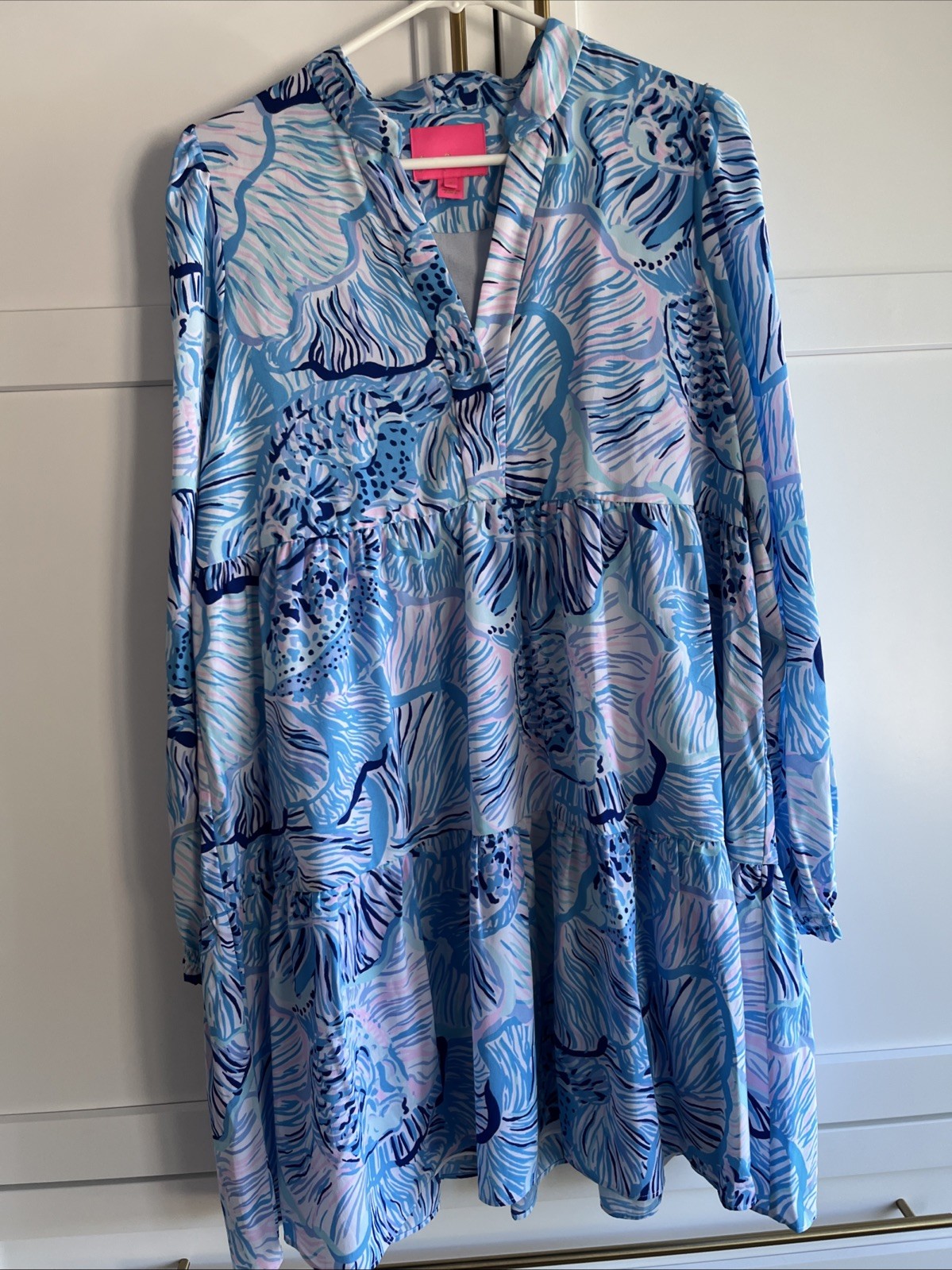 Lilly Pulitzer Dress, Navy, Light Blue And Pink