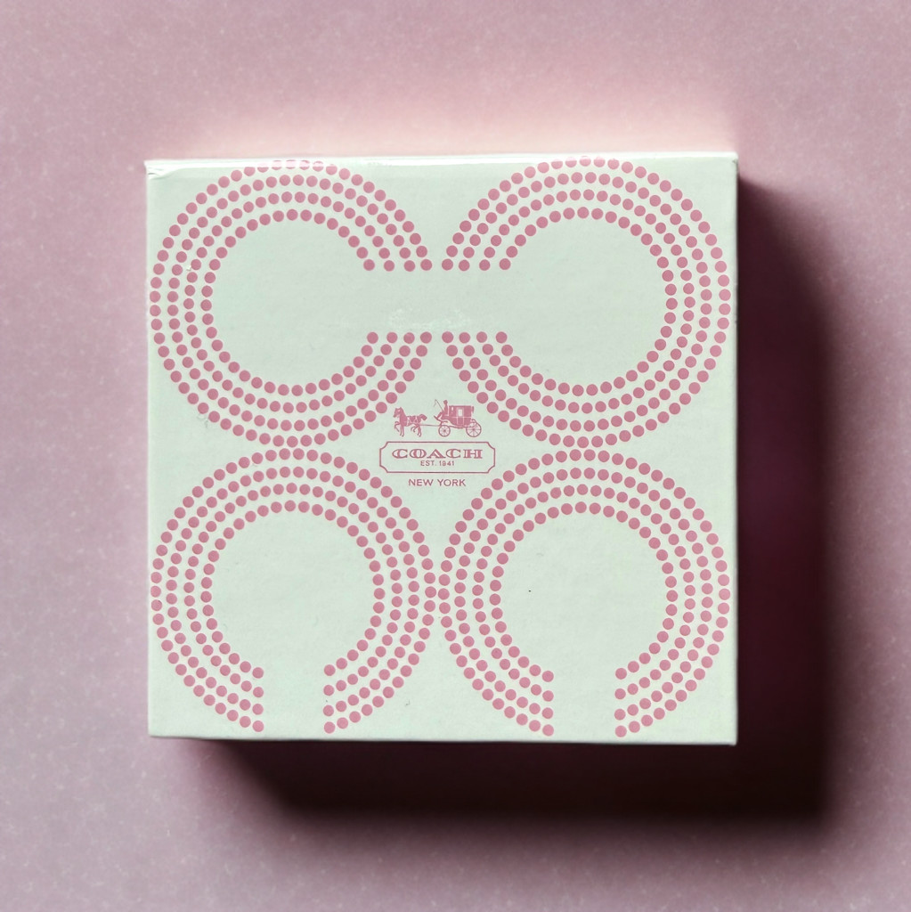Coach Pink White Hardcover Square Note Pad