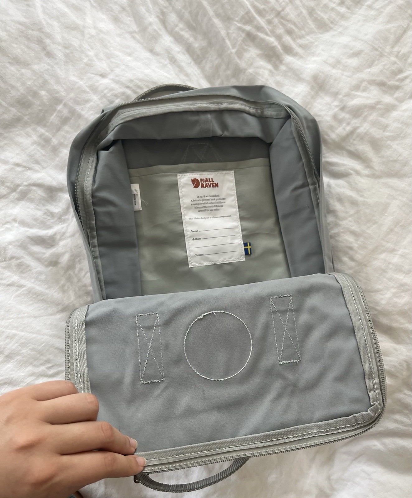 Fjallraven – Kanken Backpack – Fog Size A Smaller Version/ 16L