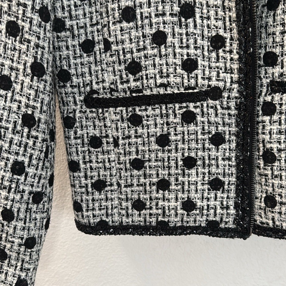 NWT Kathy Ireland Stylish Black and White Women’s Jacket size Small