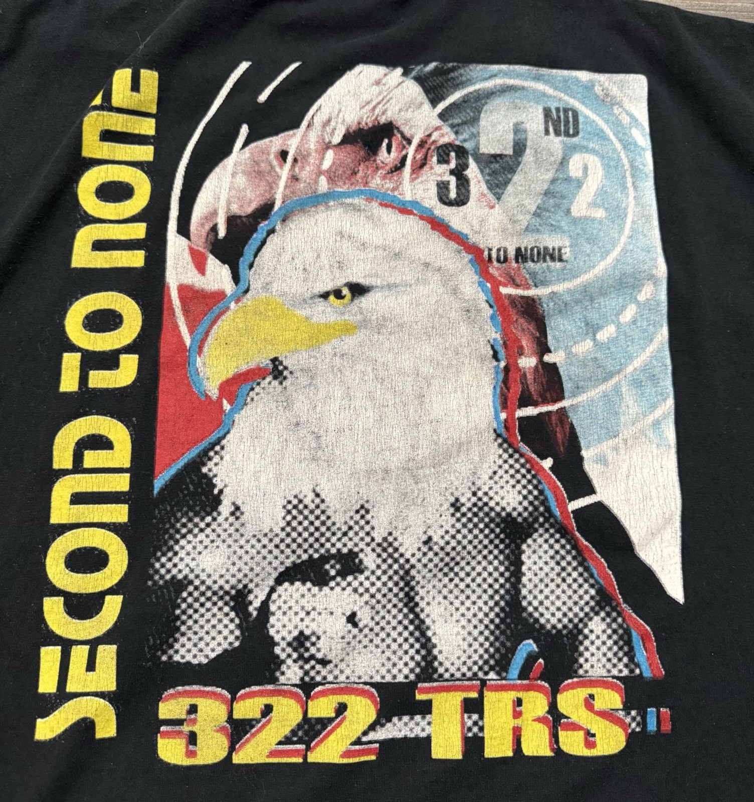 322nd TRS Training Squadron Shirt Mens Size XL Second To None Eagle Black Tee
