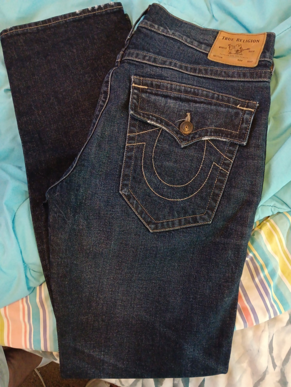true religion jeans ricky relaxed straight 36