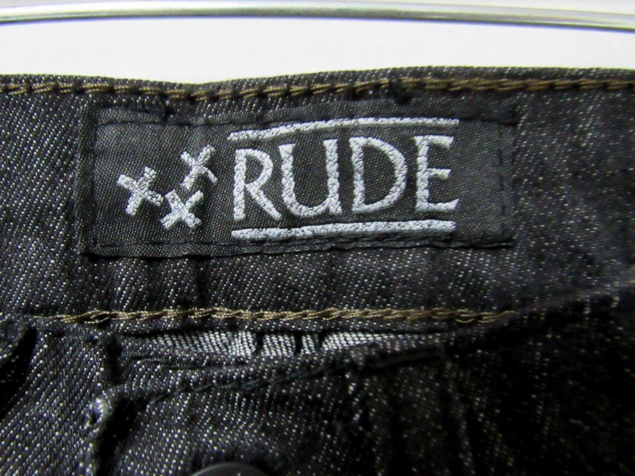 Rude Men 24×30 26×30 28×30 36×30 Button Fly Straight Leg Slim Jeans J1 39
