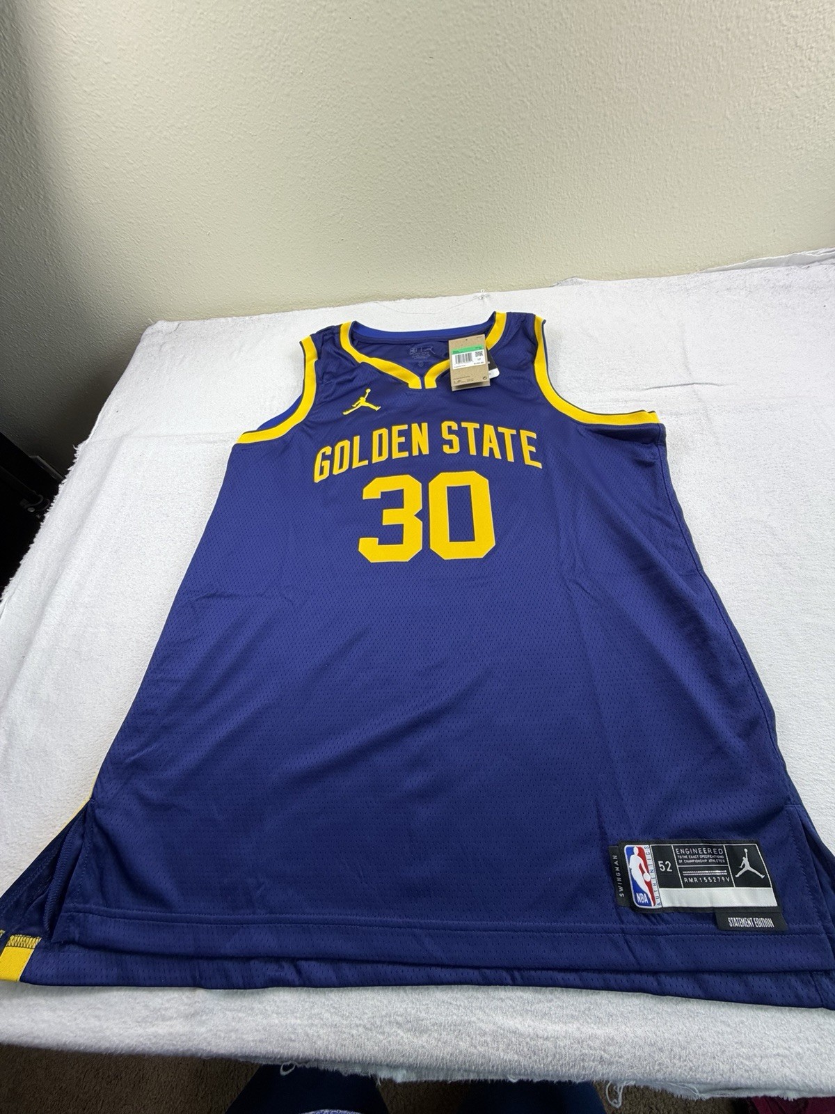 Nike NBA Statement Jersey Golden State Warriors Stephen Curry #30 Sz 52 XL $120