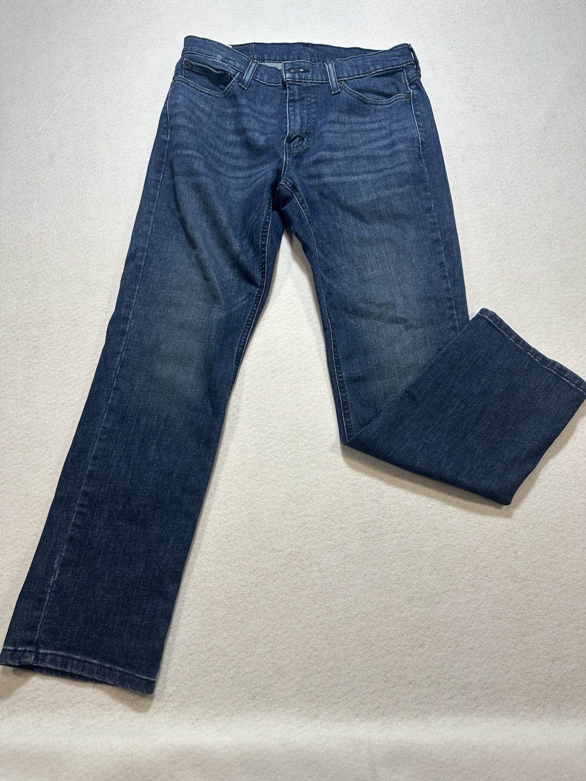 Levis 541 Straight Fit Jeans Mens 30 Blue Whiskering Denim Cotton Stretch 30/30