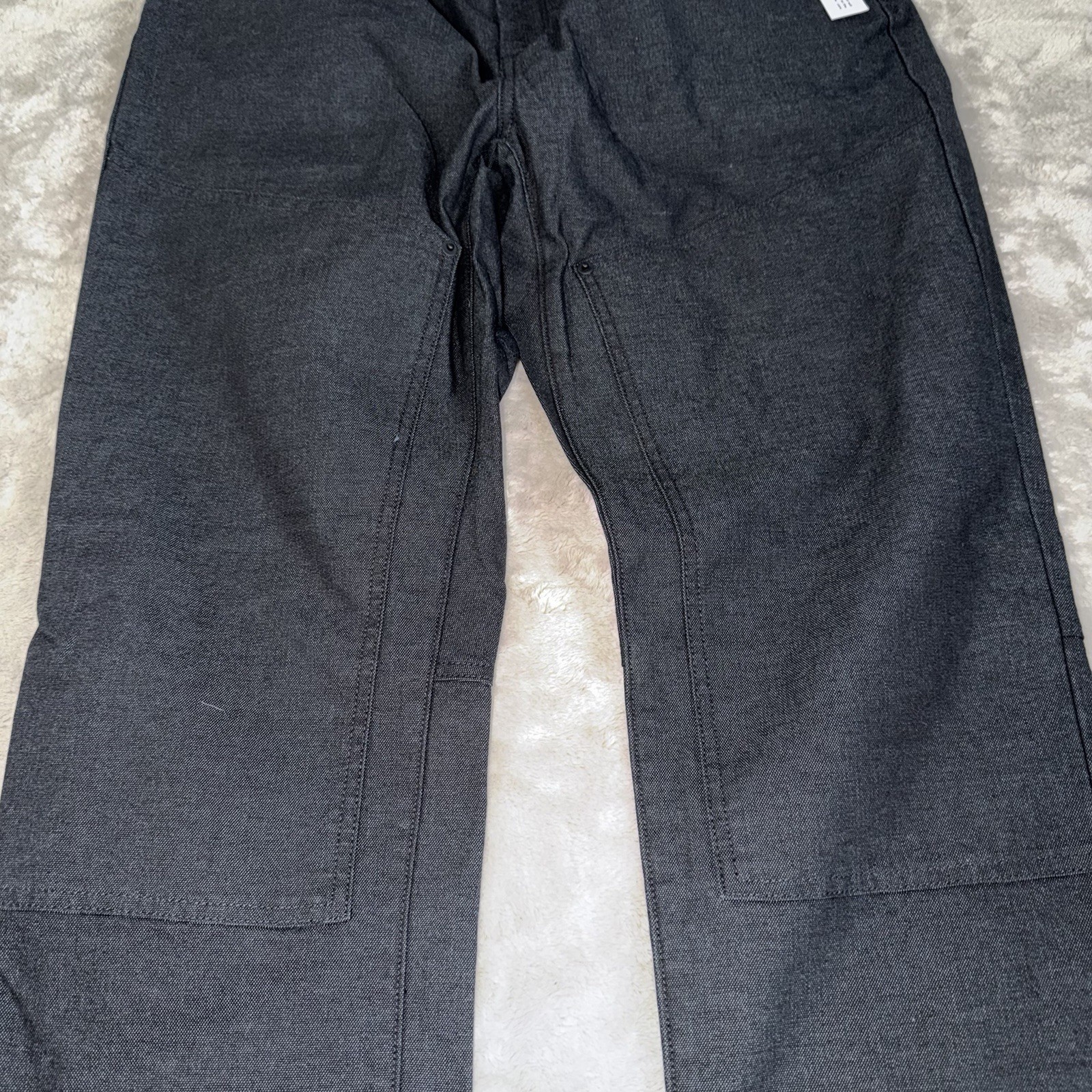 NWT Proof Huckberry Rover Double-Knee Work Pant Athletic Tapered Fit 34×32 Black