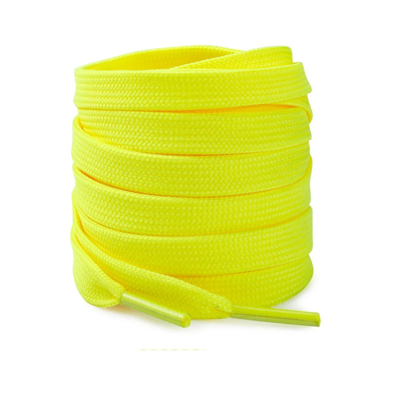 0.8CM Double Layered Laces for Canvas Sneakers Solid Color Flat Replacement Shoe