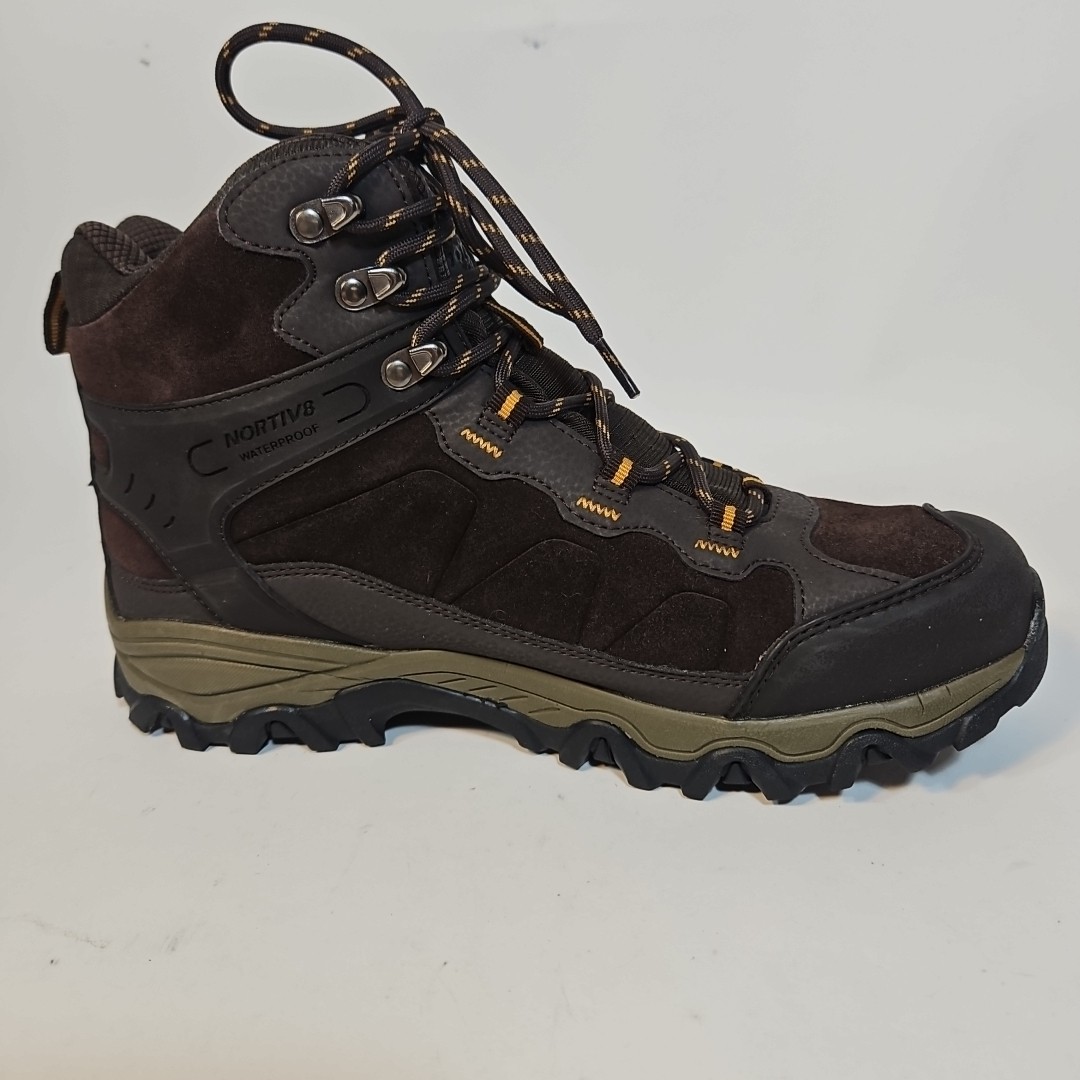 NORTIV8 Men’s Rugged Hiking Boots. Size 9(EUR 42, UK 8) Waterproof.