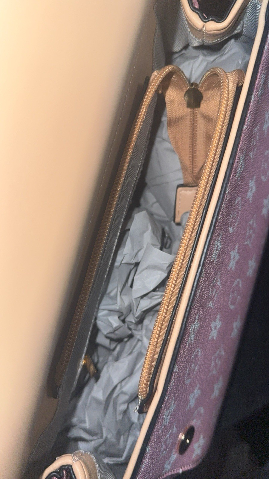 Pink Satchel With Wallet Set