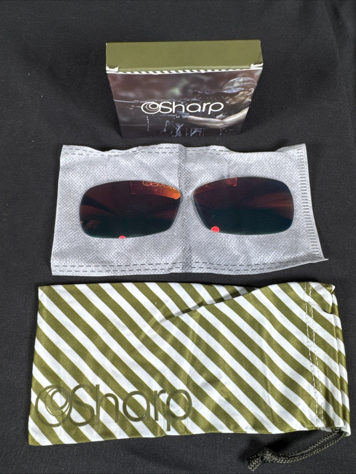 ✨Osharp AR OAKLEY CROSSHAIR 2.0 VIBRANT ORANGE REPLACEMENT LENS SUNGLASSES✨