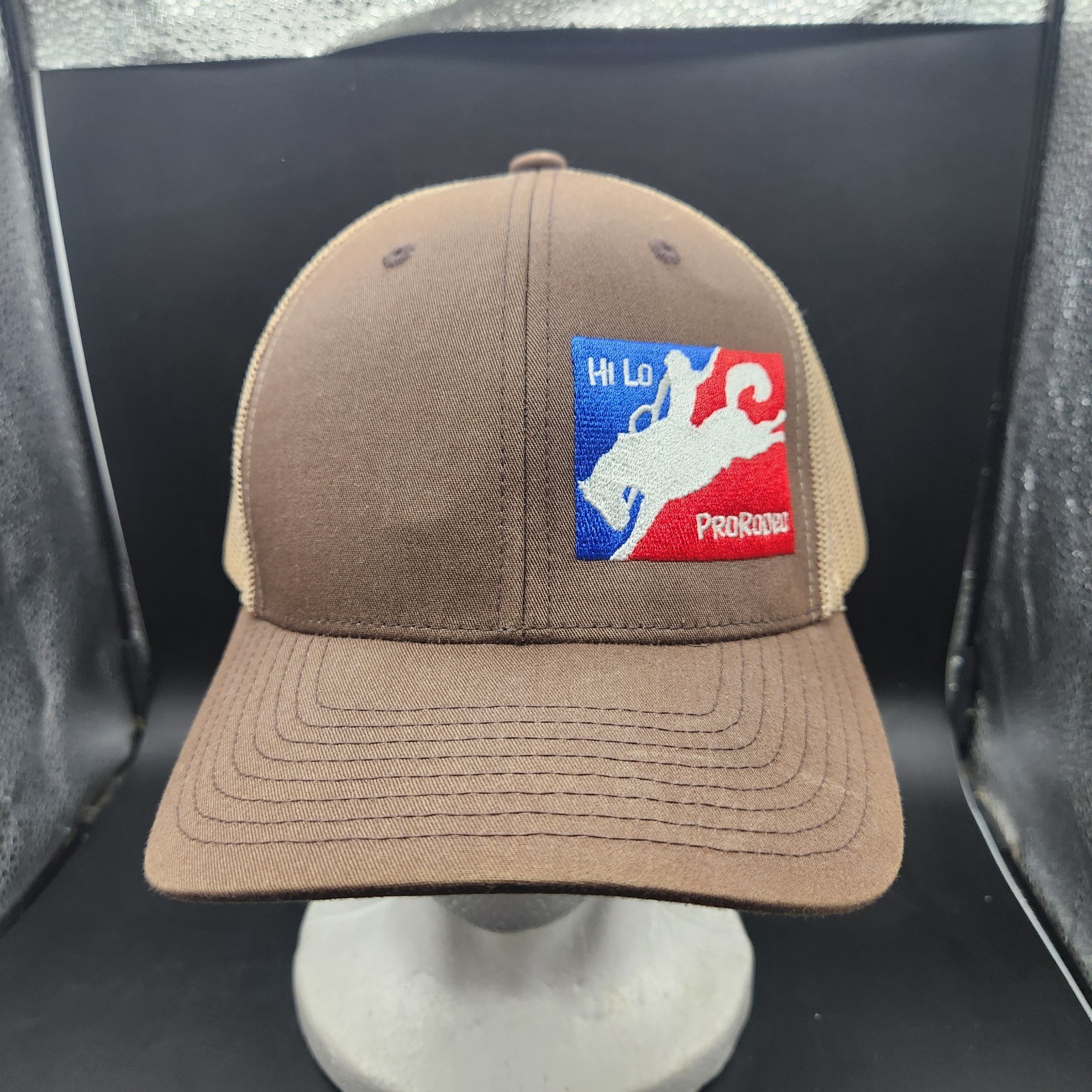 Hi Lo Pro Rodeo Snapback Mesh Back Trucker Hat Brown One Size The Classics Tag