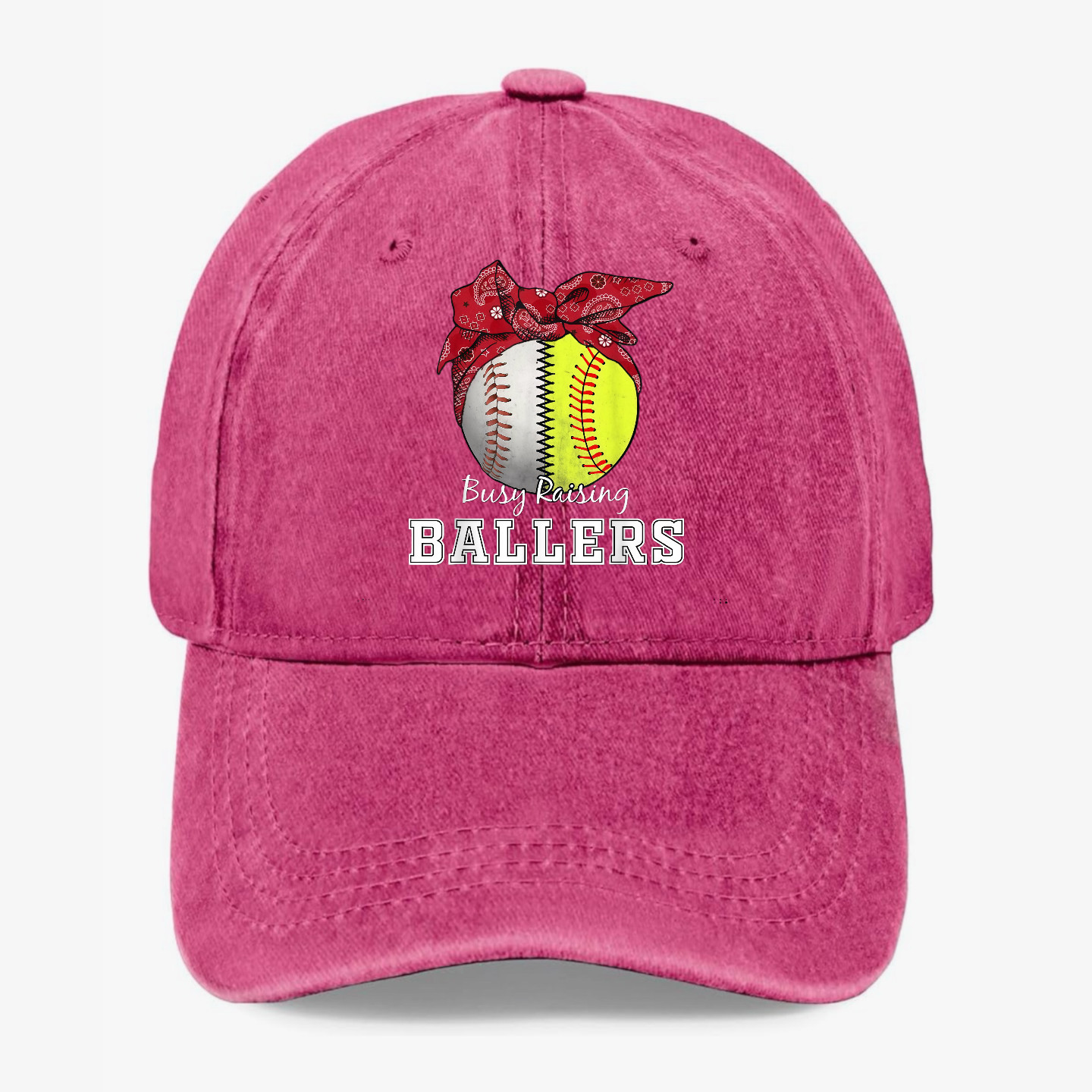 Busy Raising Ballers Hat Baseball Softball Mom Adjustable Sports Cap Gift