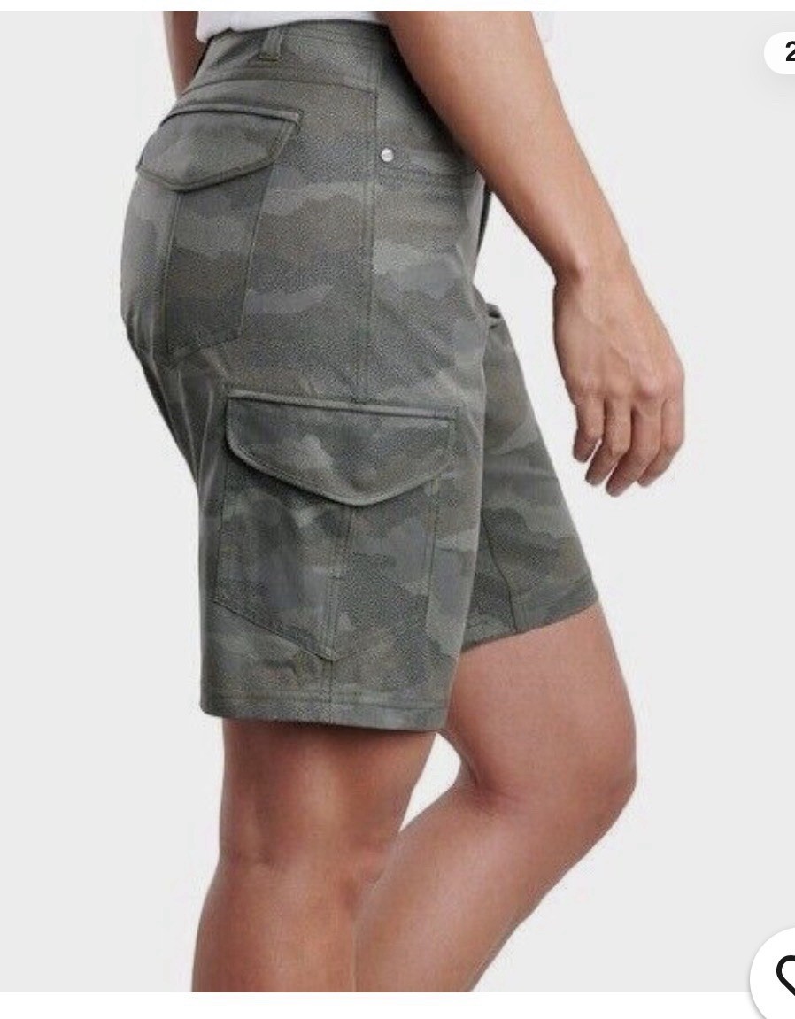 KUHL Freeflex Cargo Short 10″ in Olive Camo Women’s sz.12 NWT Hiking Fishing