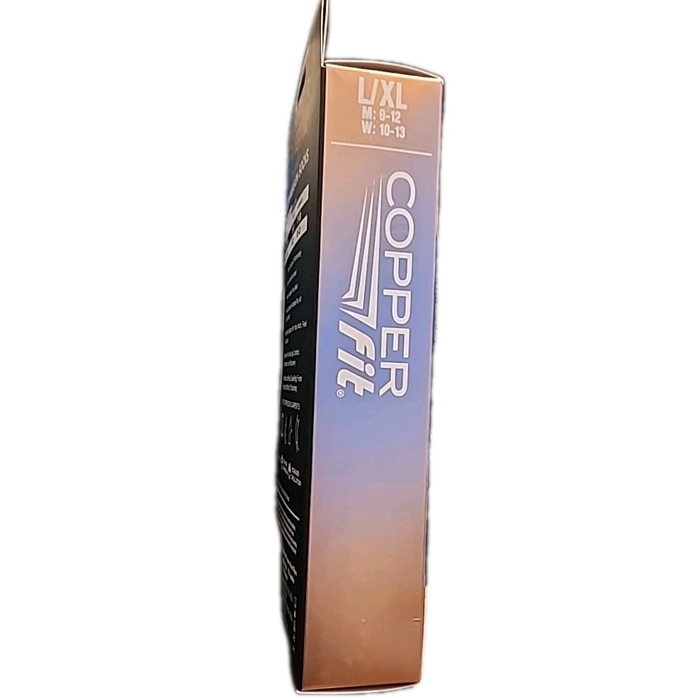 NWB. Copper Fit Energy Compression Socks Large and XL, Men and Women.