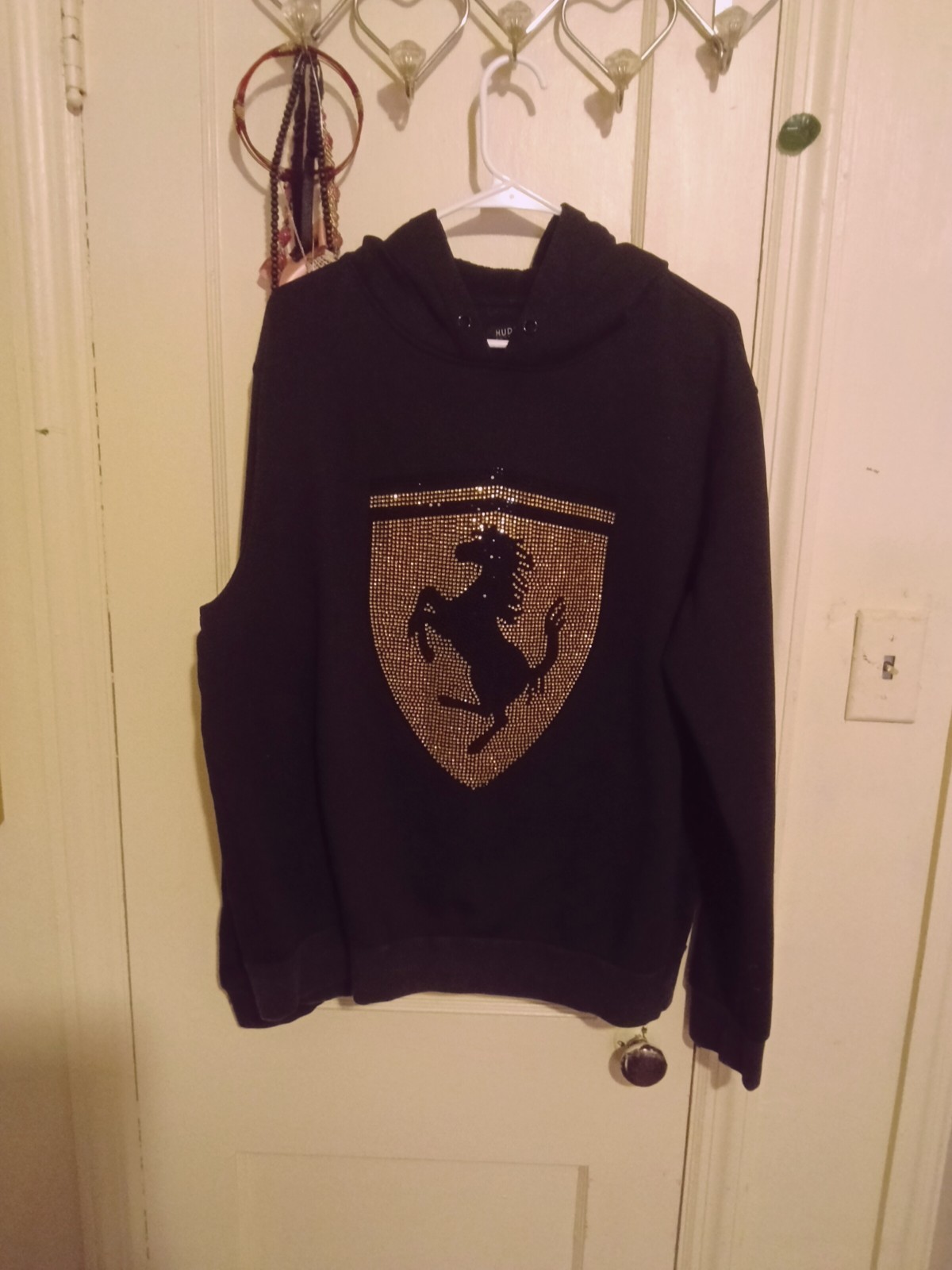 Men’s Hudson Ferrari Hoodie Features A Rhinestone On Front
