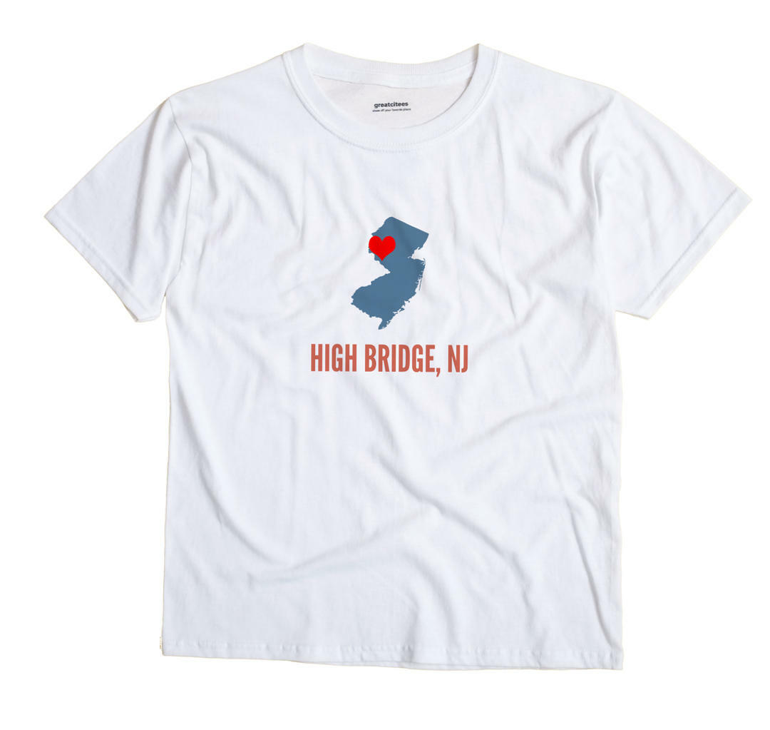 High Bridge New Jersey NJ T-Shirt HEART